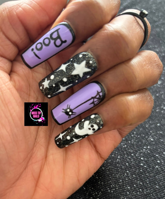 Press On Set "Boo! Did I scare You?"