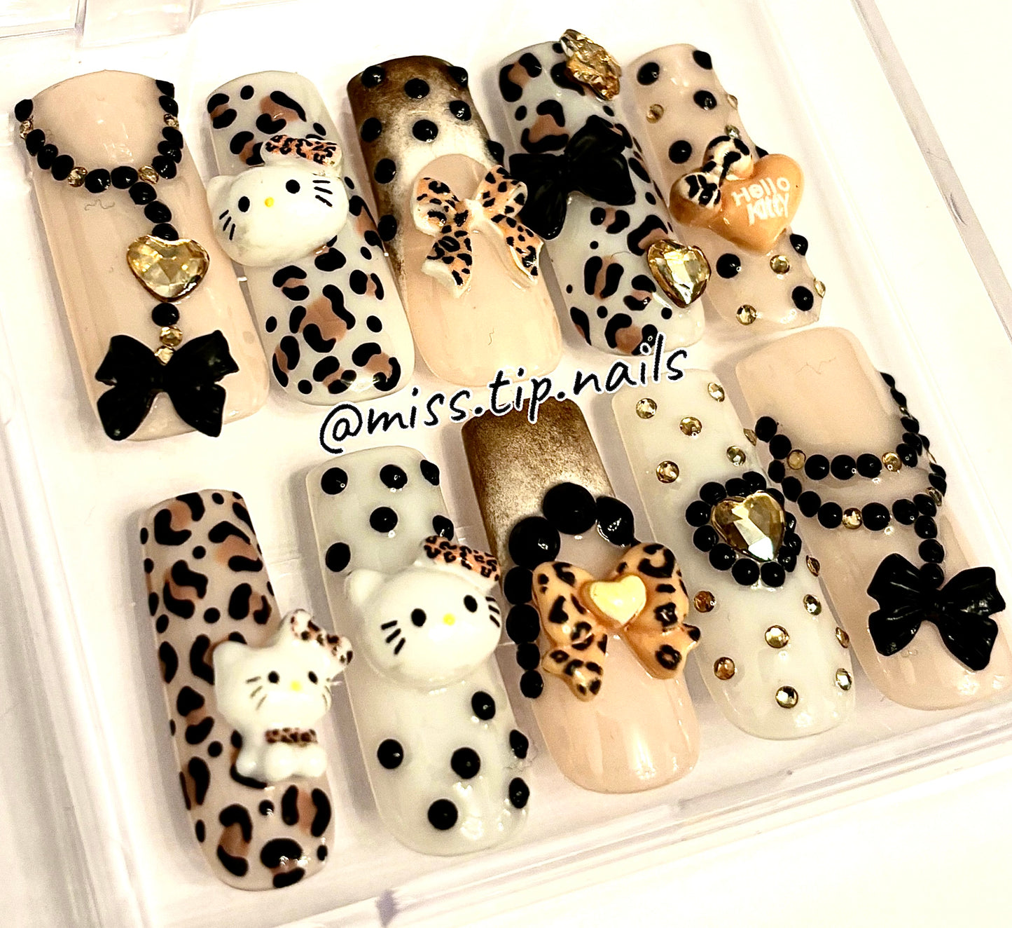 Press On Set "Hello Kitty" - Gold