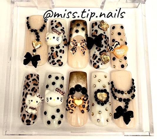 Press On Set "Hello Kitty" - Gold