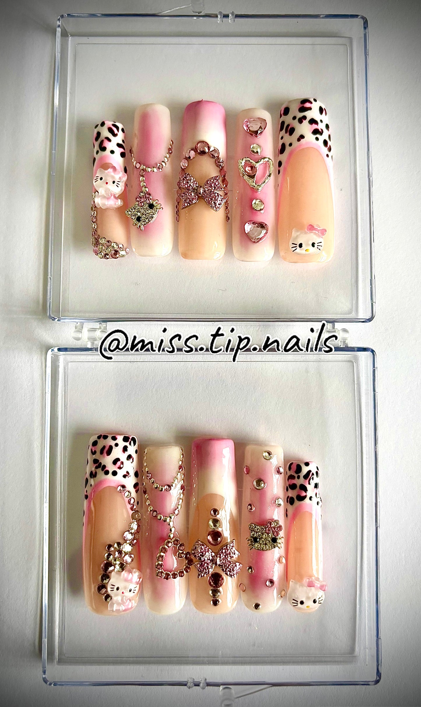 Press On Set "Hello Kitty" - Pink