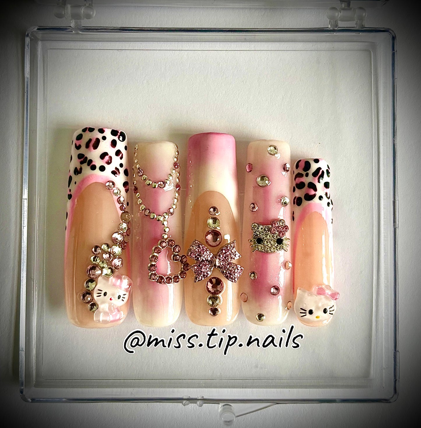 Press On Set "Hello Kitty" - Pink