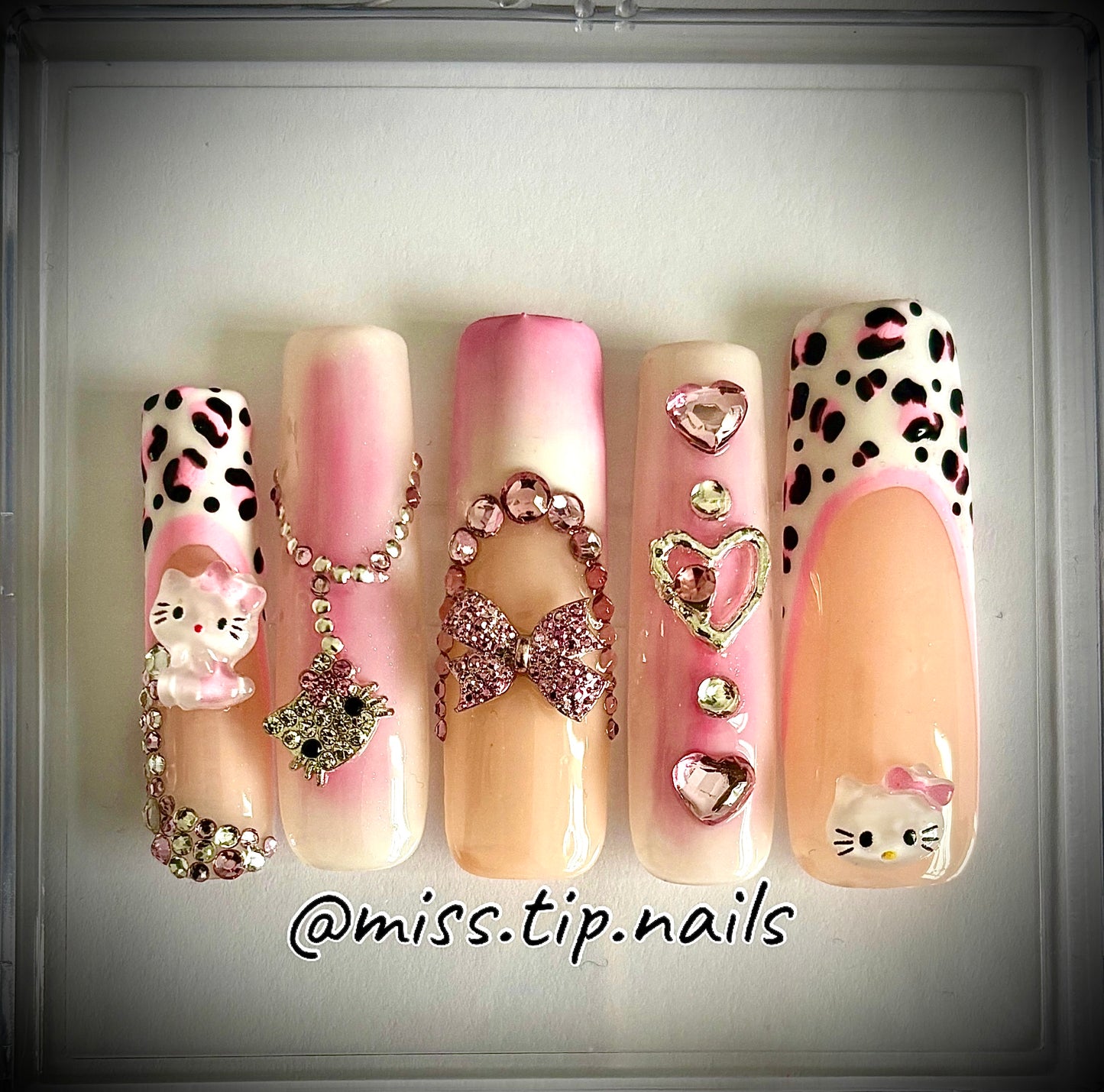 Press On Set "Hello Kitty" - Pink