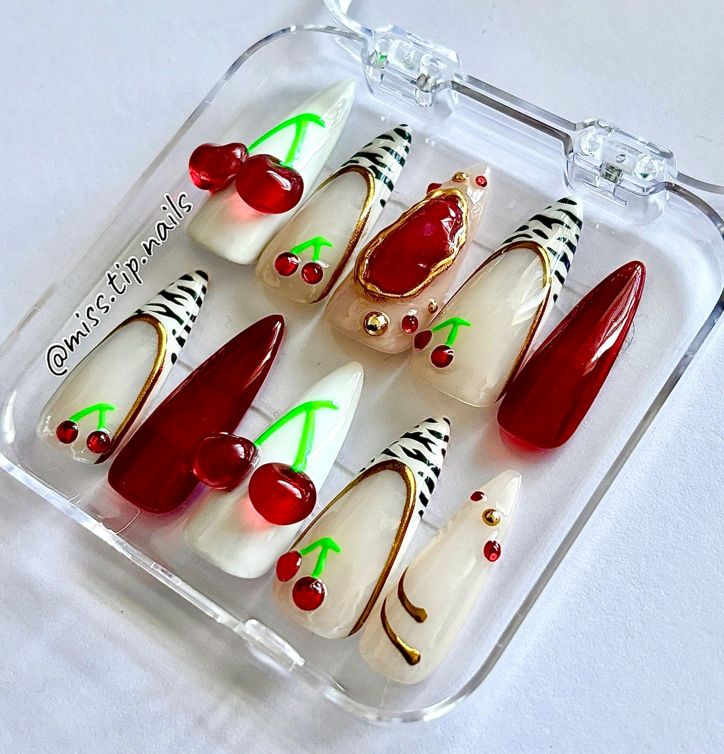 Press On Set "Very Cherry"